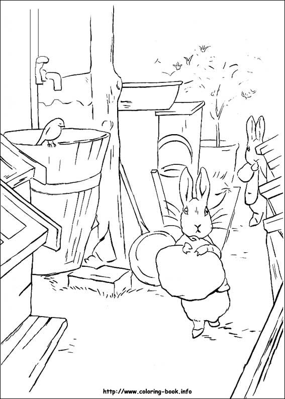 Peter Rabbit coloring picture